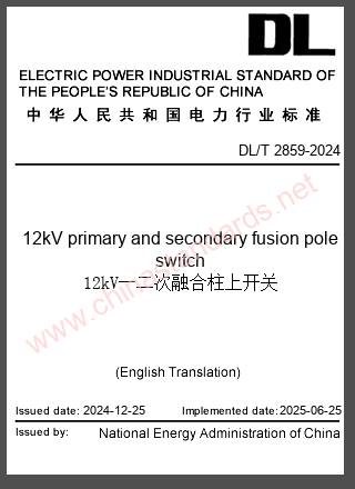 DL/T 2859-2024 in English DL/T 2859-2024 in English