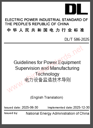 DL/T 586-2025 in English DL/T 586-2025 in English