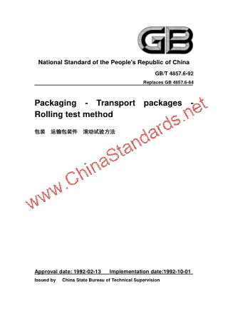 GB/T 4857.6-1992 in English GB/T 4857.6-1992 in English