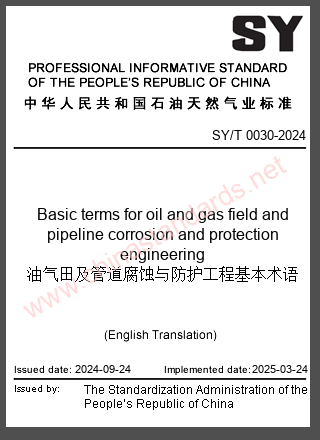 SY/T 0030-2024 in English