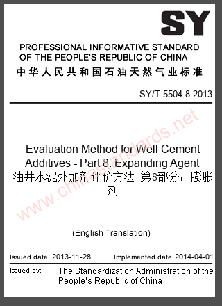 SY/T 5504.8-2013 in English