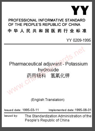 YY 0209-1995 in English